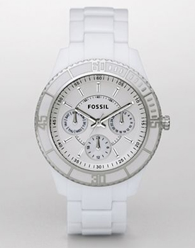 Fossil Stella Multifunction White Dial Watch, $95