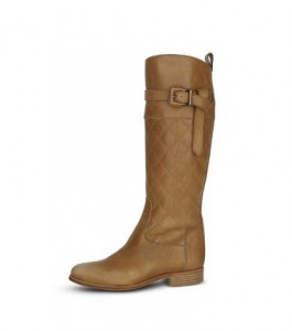 Burberry Washed Quilted Leather Risding Boot, $895