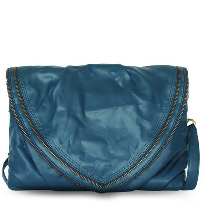 Matt & Nat blue vegan leather laptop bag