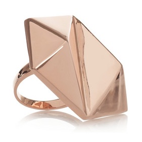 Eddie Borgo Gold-plated inverted pyramid ring, $315 (US)