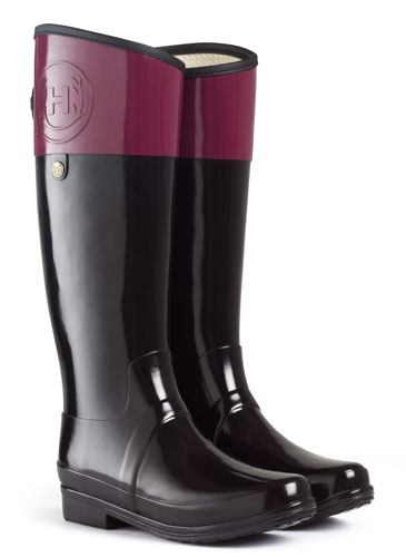 Hunter Regent Carlyle Rain Boot in Verry Berry, $250