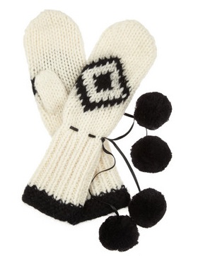 By Malene Birger Cosie chunky-knit wool mittens, $125