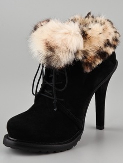 Elizabeth and James Base Suede Platform Booties, $448