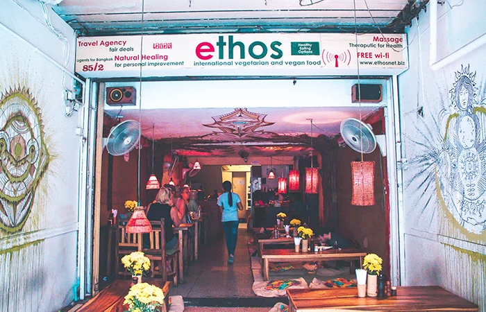 Ethos on Khaosan Road in Bangok. 