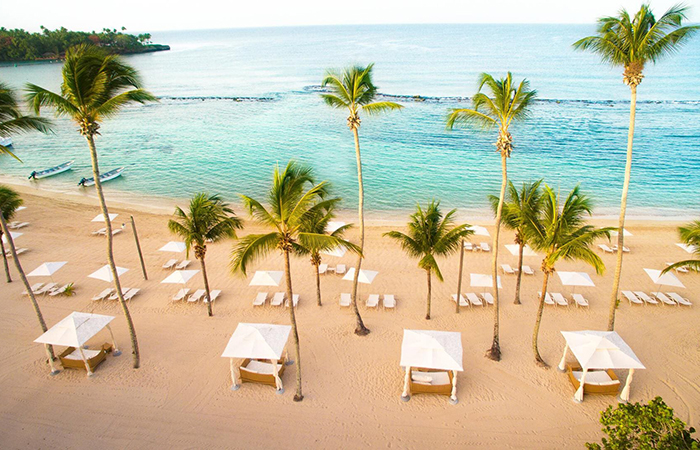 The beach at Casa de Campo.