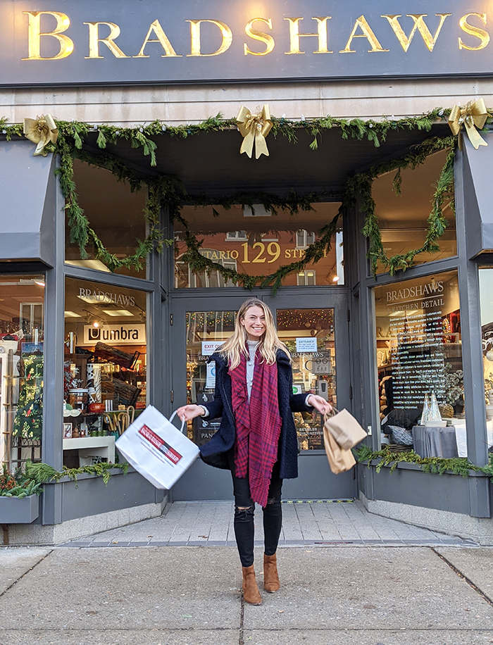 Shopping Stratford's Christmas Trail. 